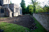 All Saints Barber Rooms Project 11 - Area levelled, ready for the archaeologists