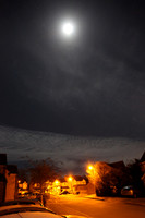 Full moon on a cold, frosty January night Faringdon Oxfordshire